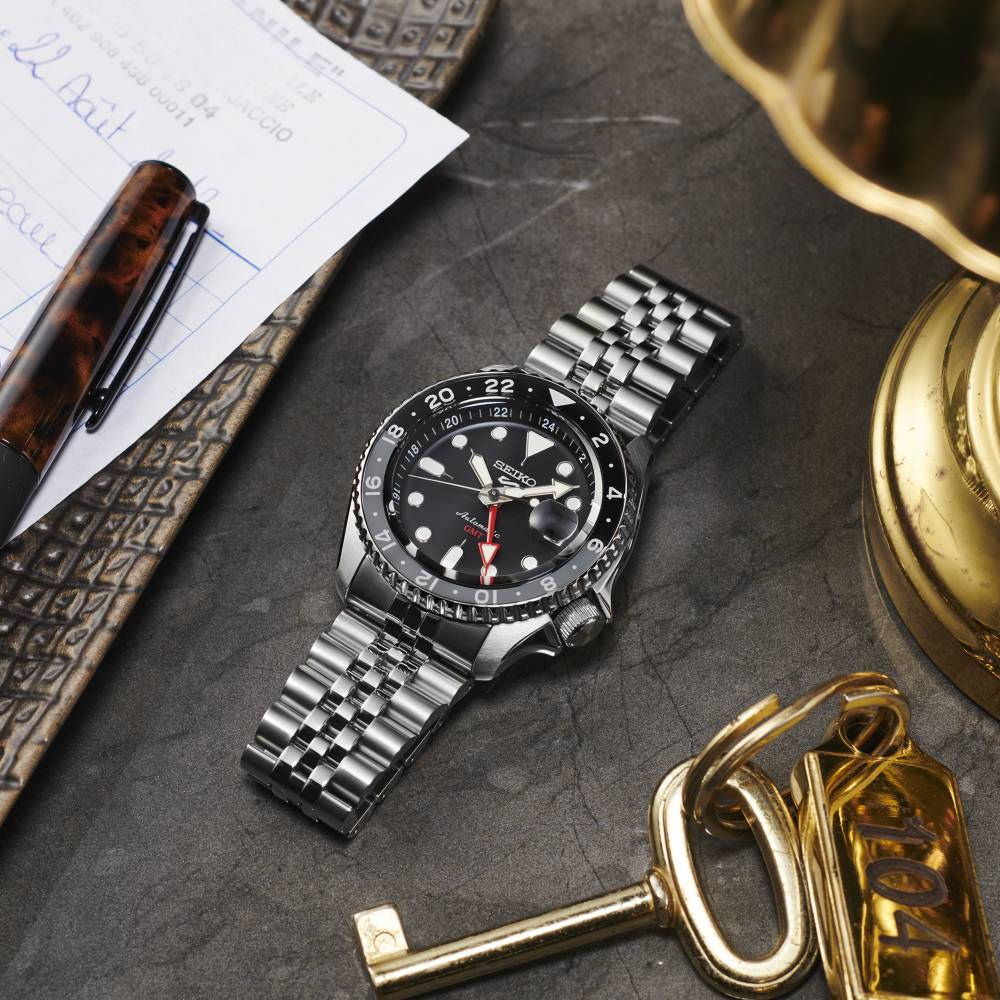 Montre Seiko 5 GMT Sports SKX Series - Noir - SSK001K1